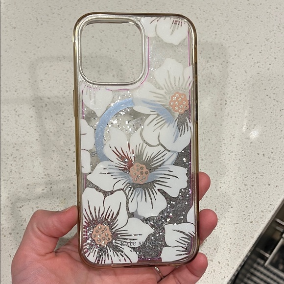 kate spade Other - kate spade Floral Clear Phone Case - White and Gold iPhone 16 Pro Max